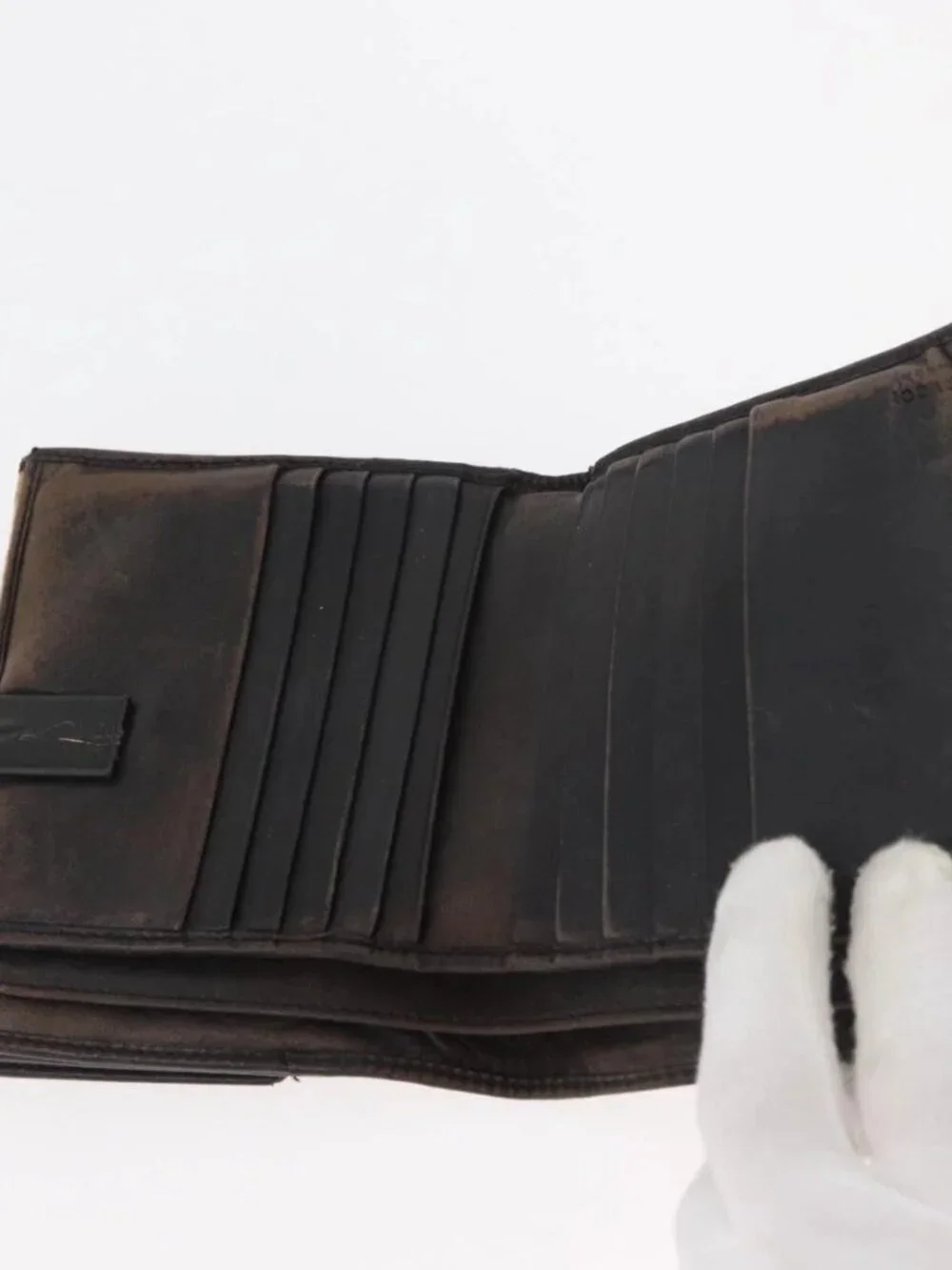 GUCCI GG Canvas Guccissima Wallet Leather 10 Set Beige Black Brown Auth